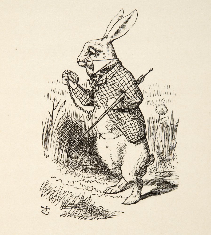 The White Rabbit、from Alices Adventures in Wonderland by Lewis